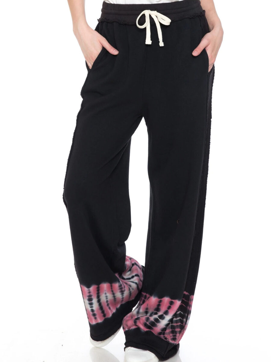 Cotton & Modal Kimono Wide Leg Pants