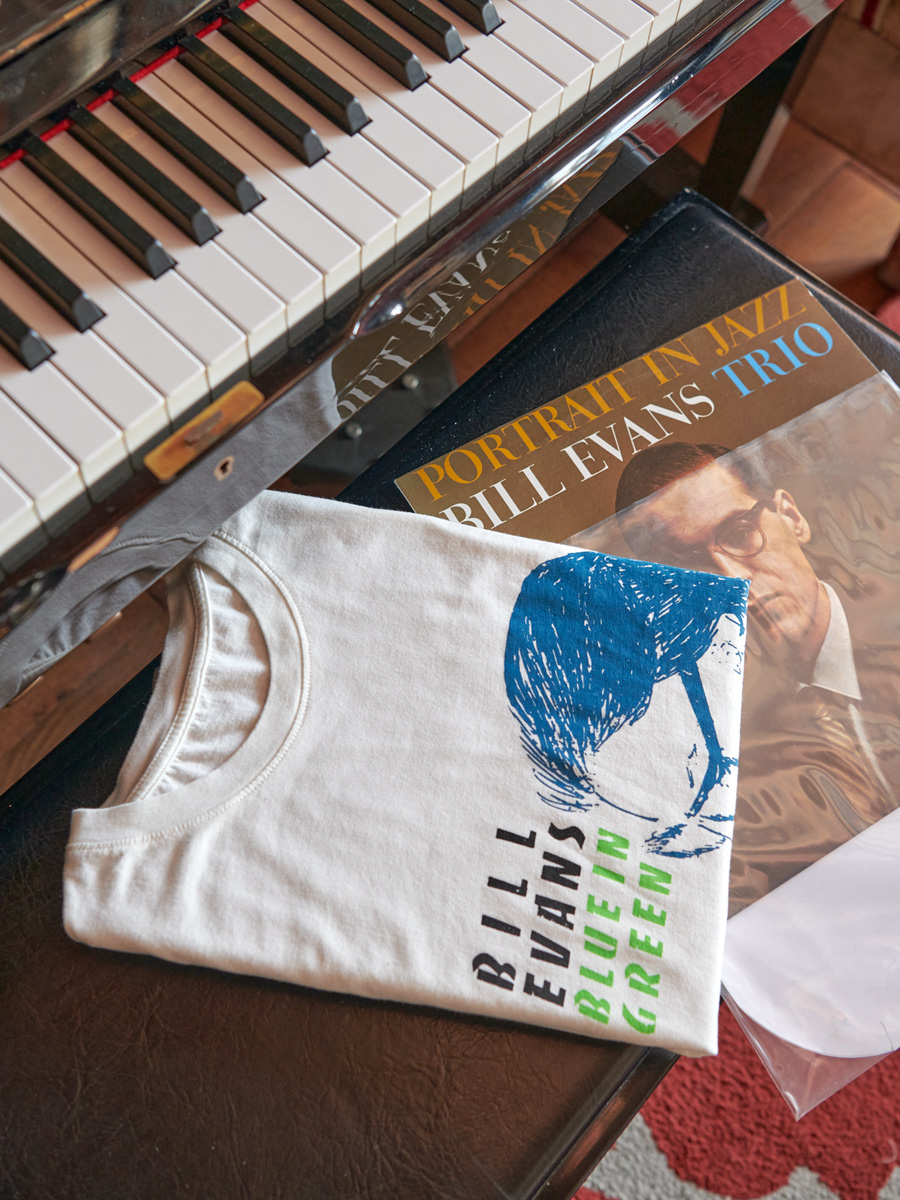 Men's Bill Evans Short Sleeve Tee on Piano