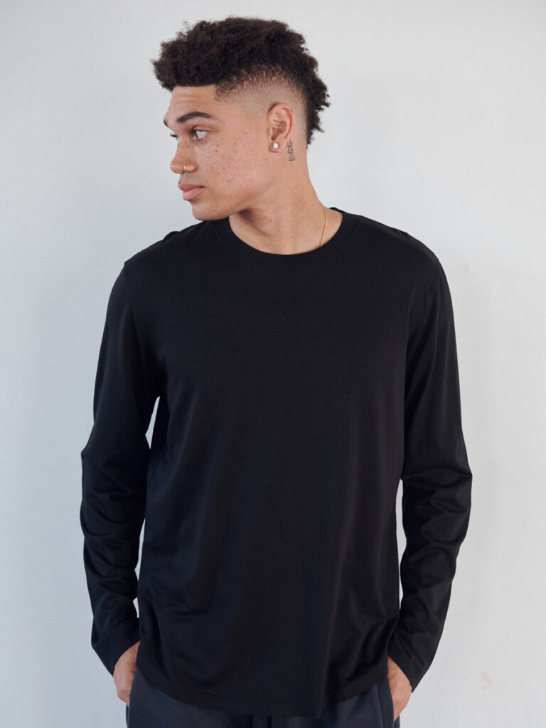 Supima Cotton Micro Modal Long Sleeve Tee