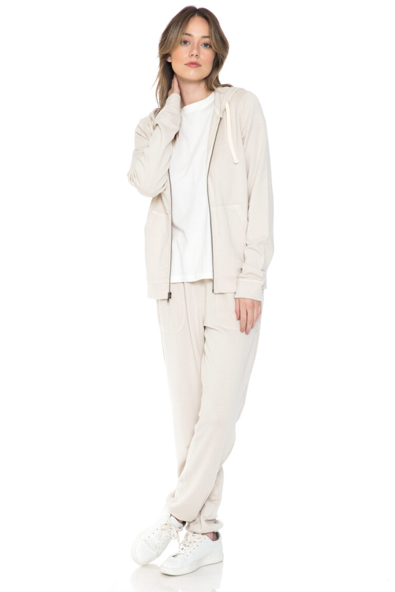 Cotton & Modal Fleece Classic Full Zip Hoodie