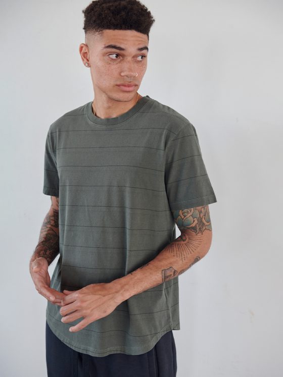 Organic Cotton Stripe Short Sleeve Tee