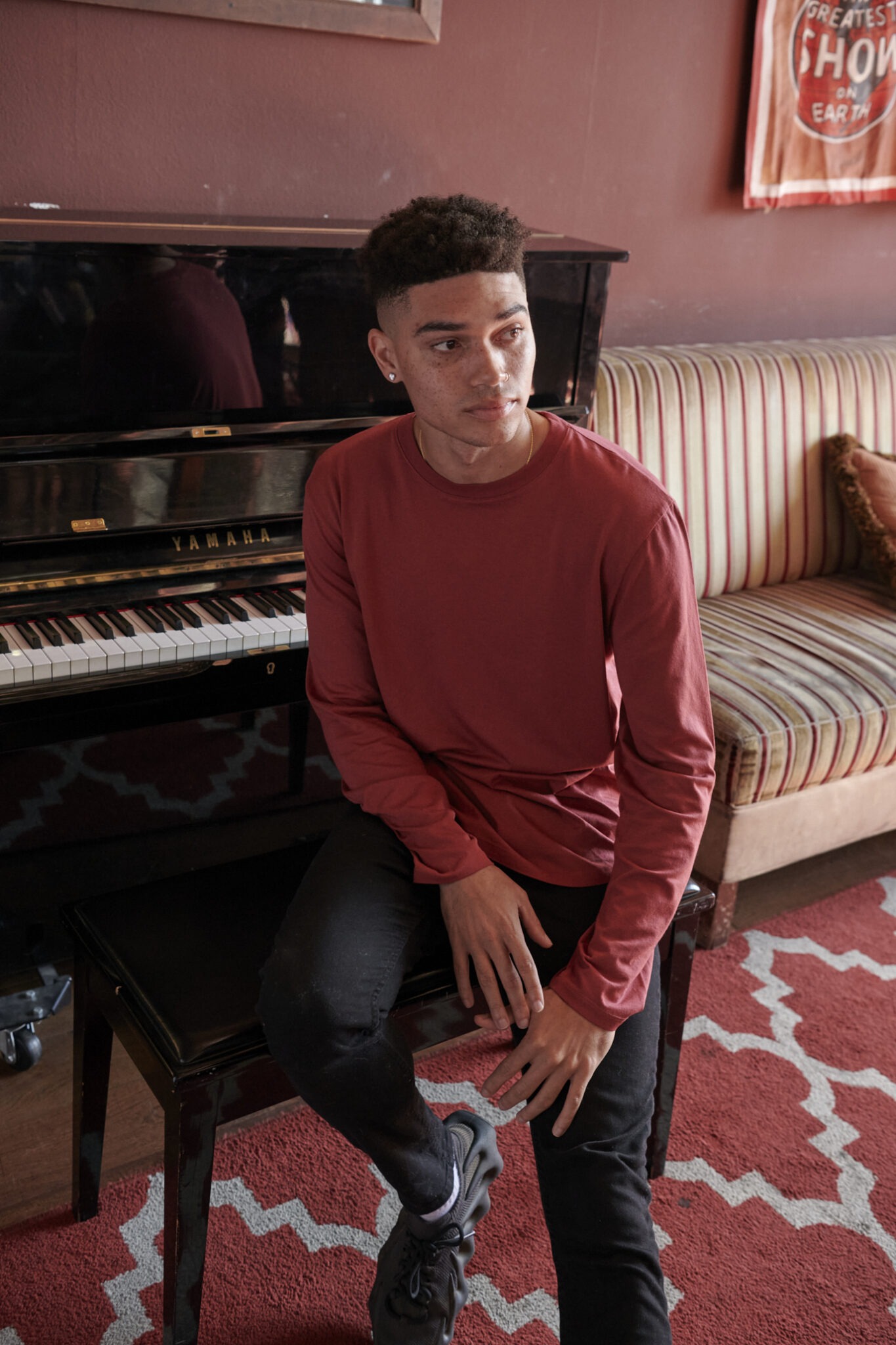 Men Supima Cotton Micro Modal Long Sleeve Tee