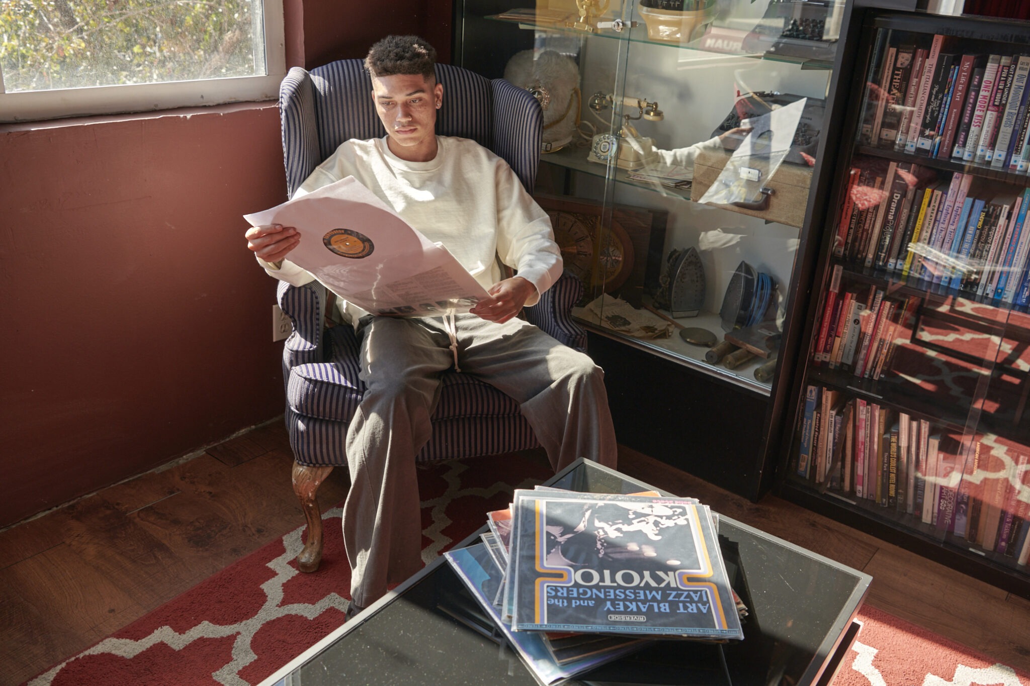 Men's Crew Neck Sweatshirt Natural