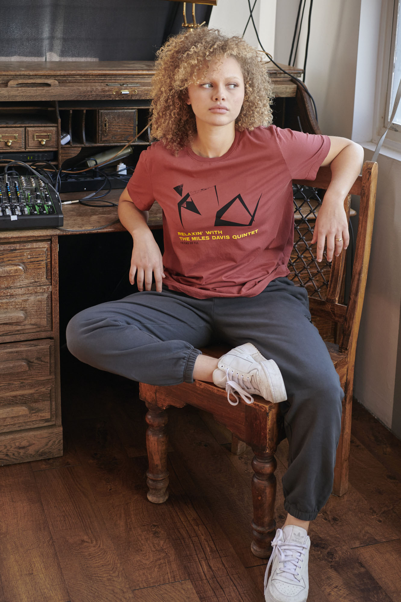 Women Relaxin With Miles Davis Tee