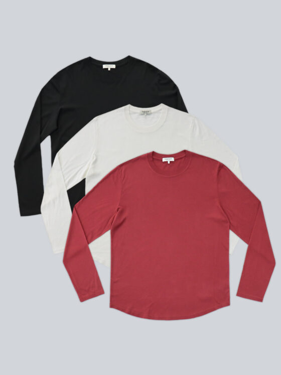 3-Pack – Supima Cotton Micro Modal Long Sleeve Tee