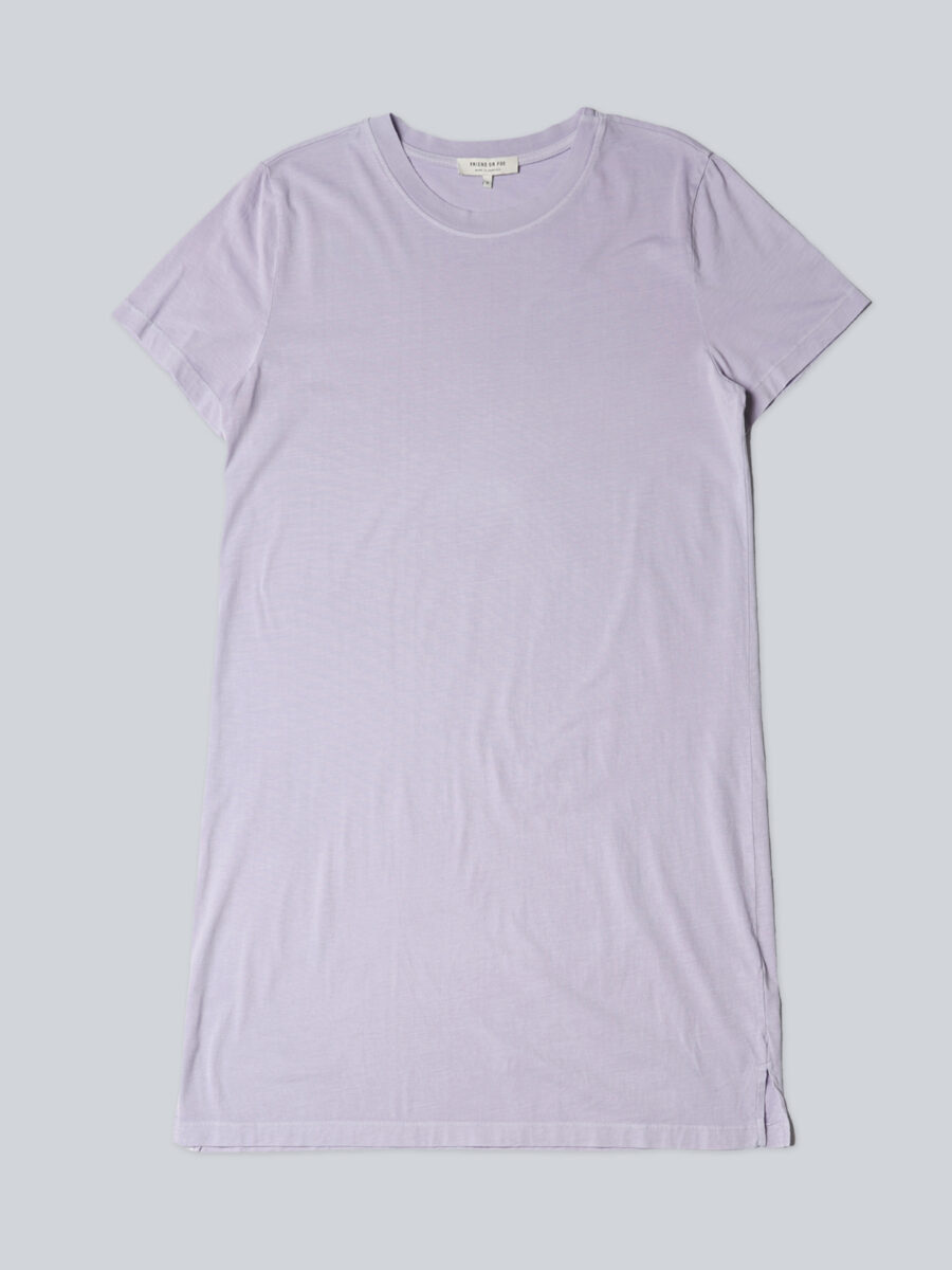 Supima Cotton Crew Neck Short Sleeve T-Shirt Dress